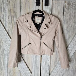 Girl Pink Moto Jacket